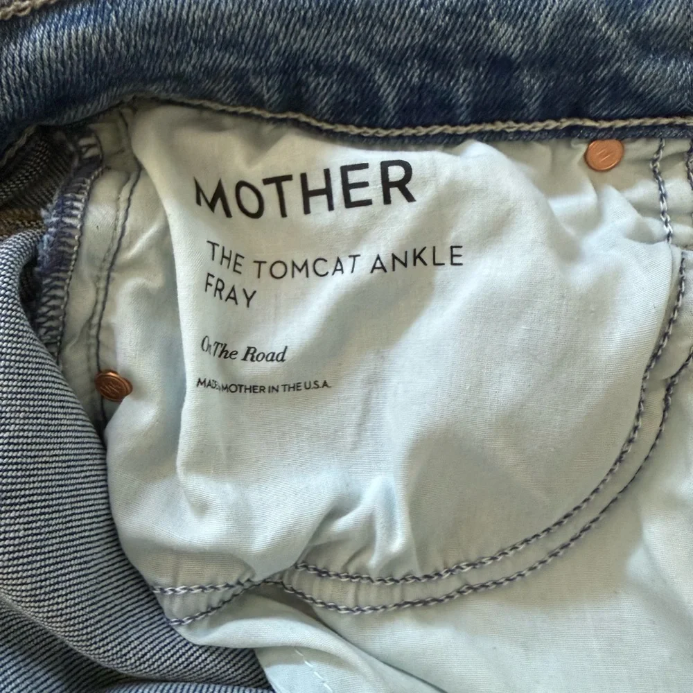 Mother Tomcat Ankle Fray Jeans - Picture 6 of 10